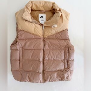 MNIKE Therma-fit Windrunner 550fill Power Down Vest In Brown women’s SMALL